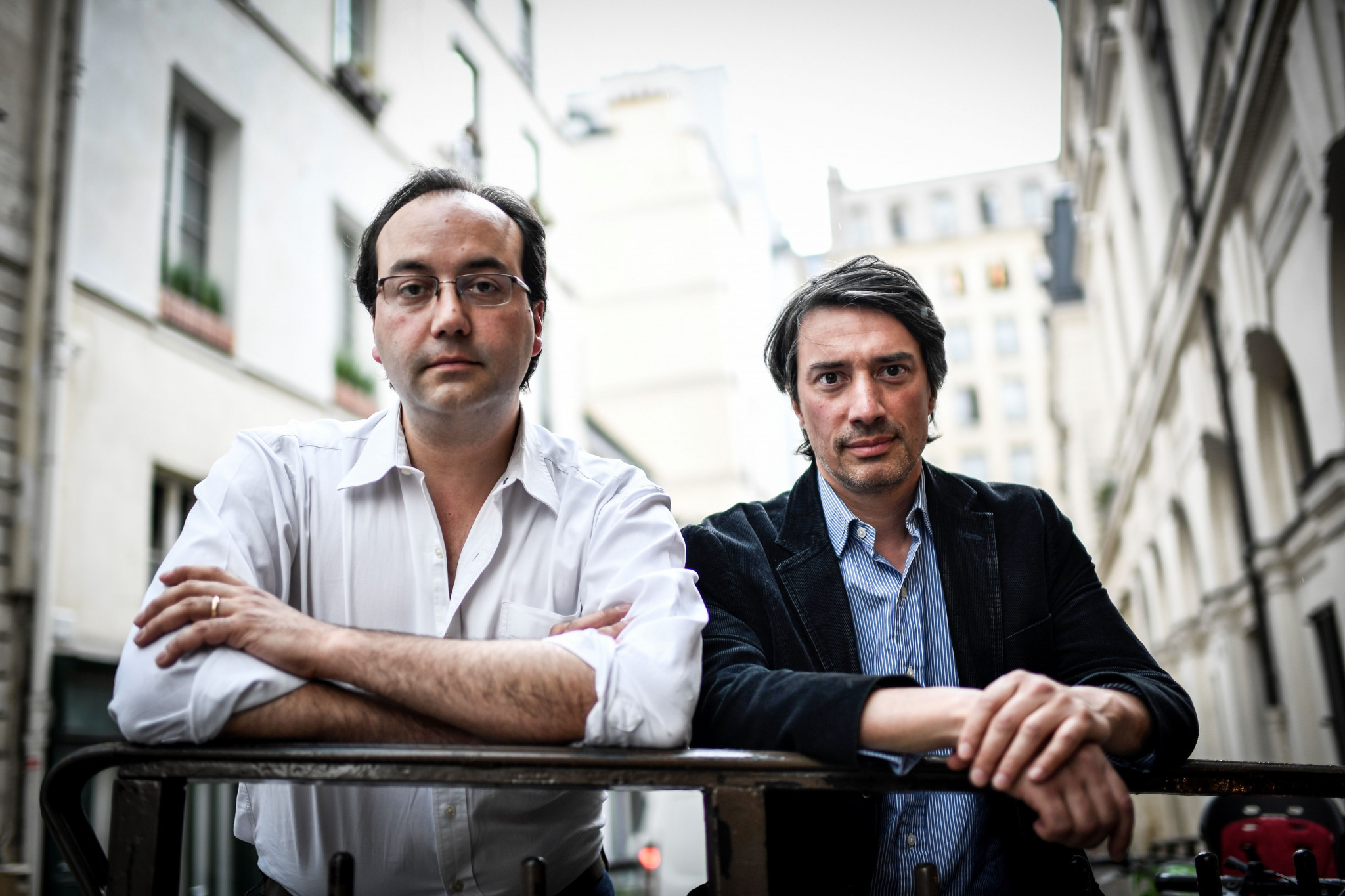 Gedeon (left) and Jules Naudet will create the official film and documentary series for Paris 2024. GETTY IMAGES