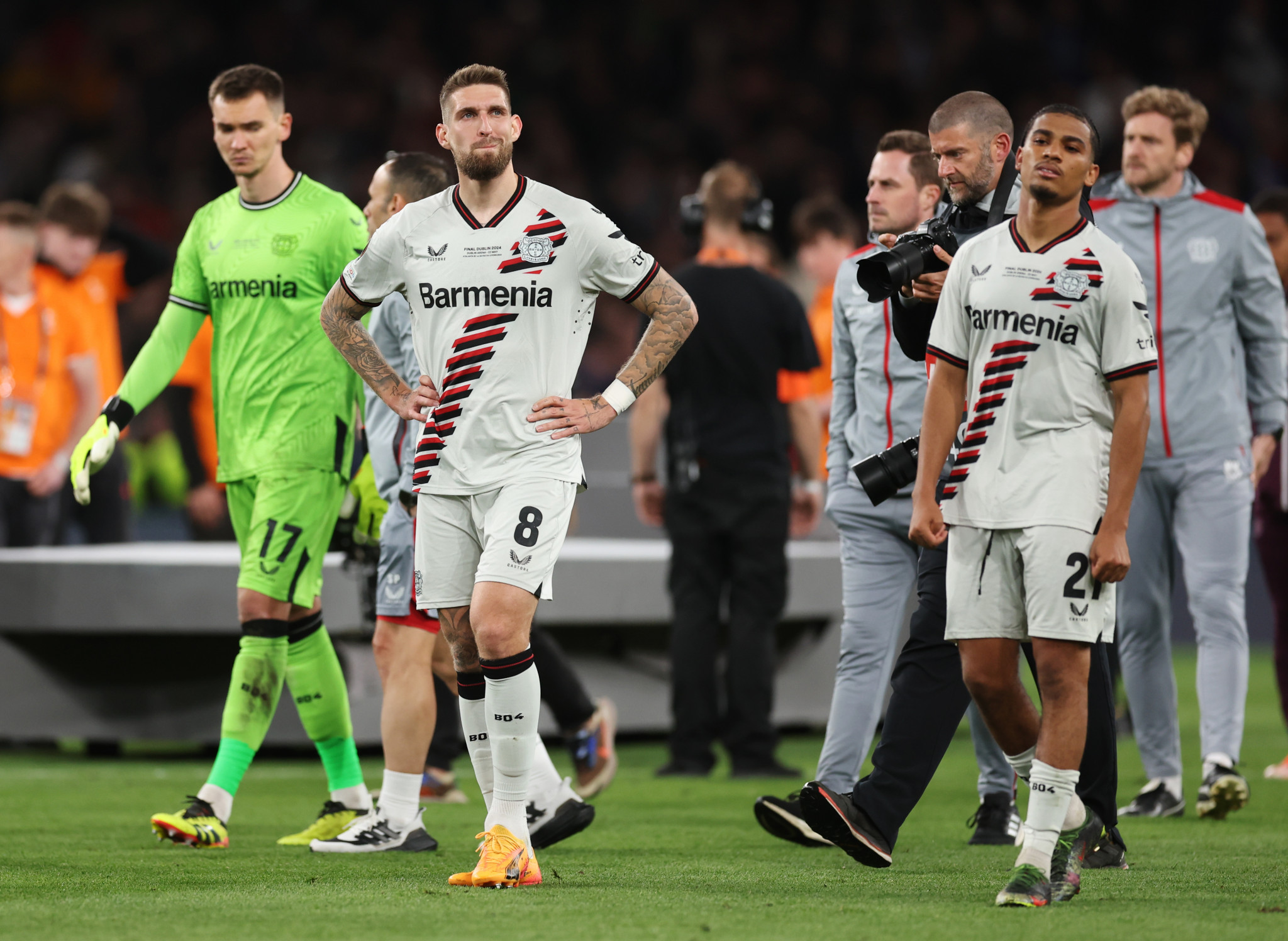 Bayer Leverkusen's remarkable run came to an end after defeat to Atalanta. GETTY IMAGES