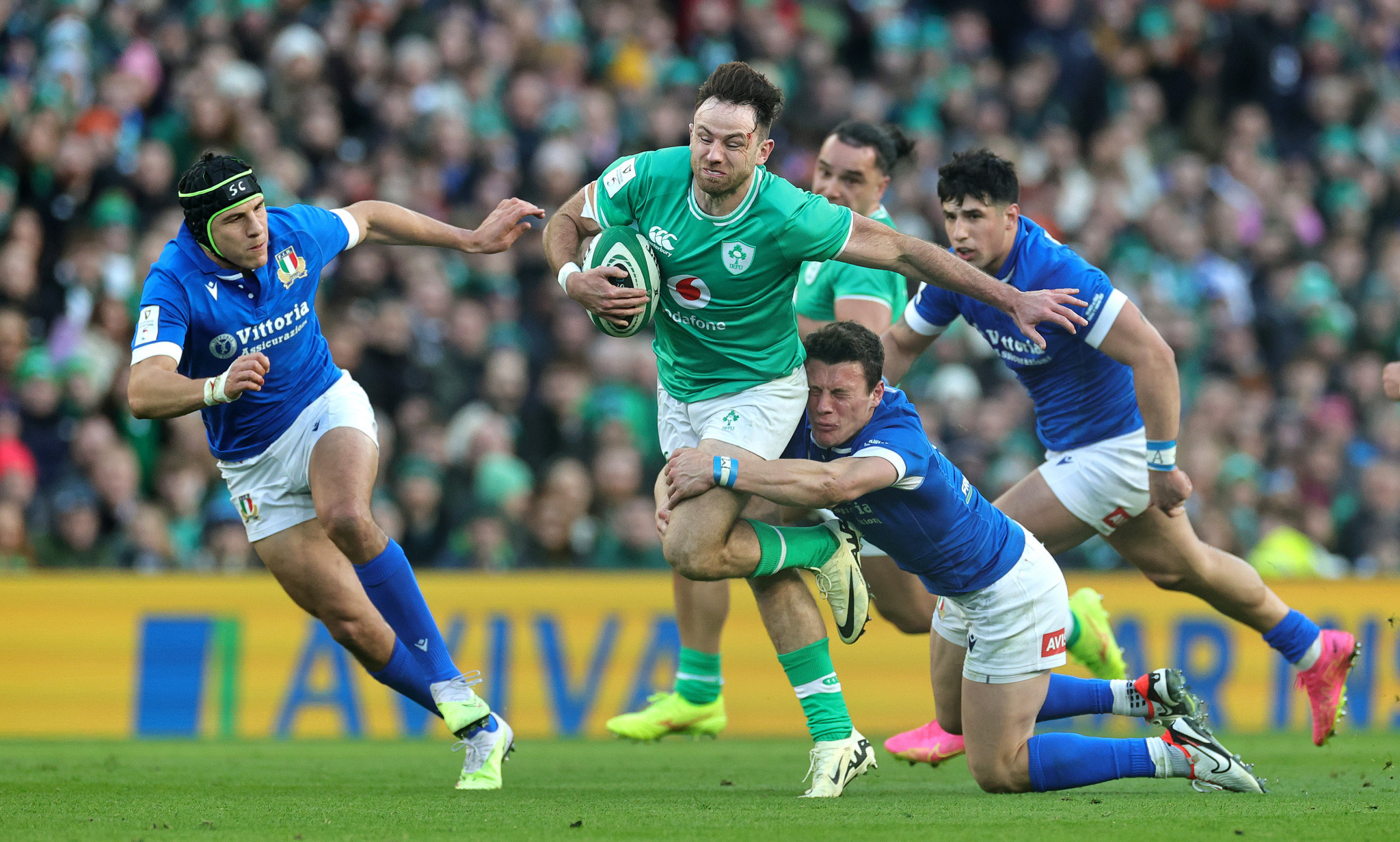 Ireland rugby ace Hugo Keenan will link up with his country for the sevens at the Paris 2024 Olympics. GETTY IMAGES