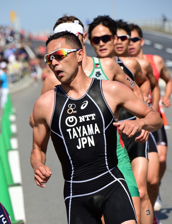 Home favourite Hirokatsu Tayama secured his place at the Rio 2016 Olympic Games after winning the elite men’s race at the ASTC Triathlon Asian Championships in Hatsukaichi in Japan ©Satoshi Takasaki/JTU
