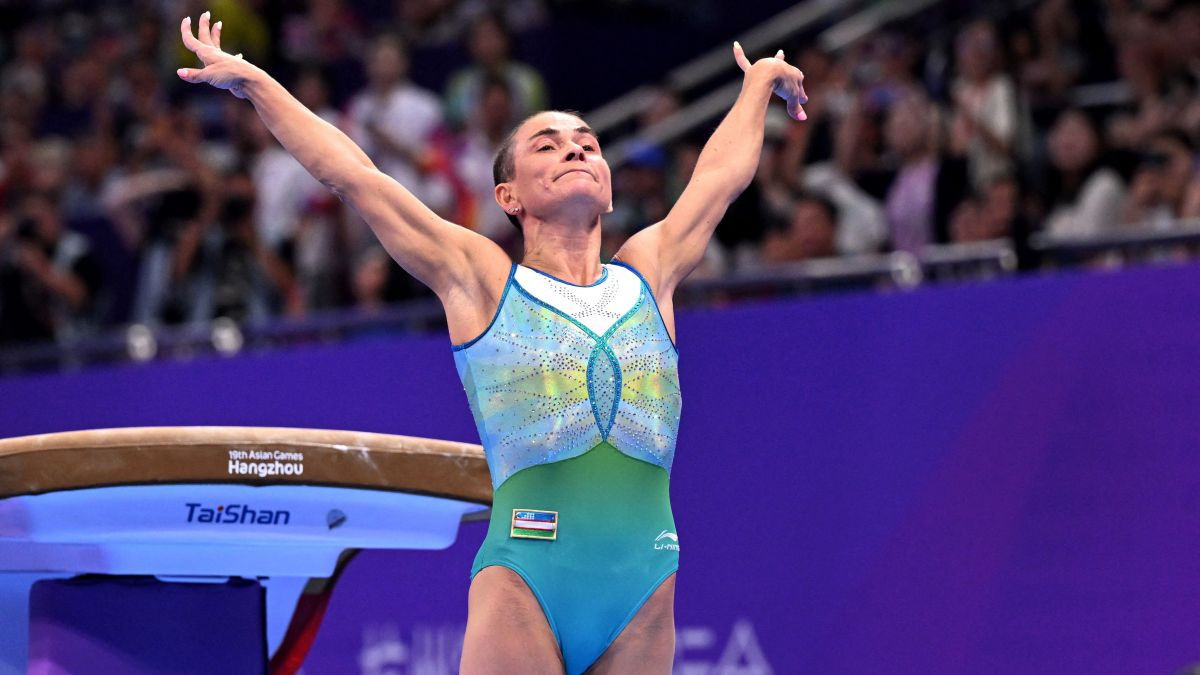 Oksana Chusovitina to miss 2024 Olympics due to injury. GETTY IMAGES