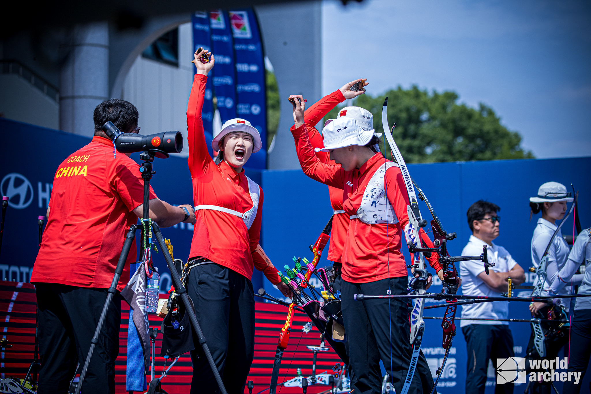 China triumphs over Korea again in women's recurve