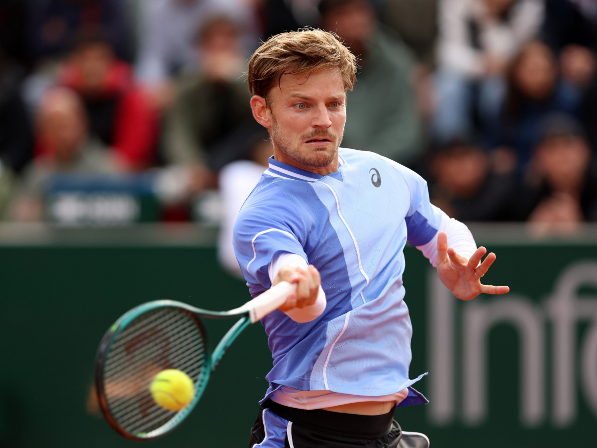 David Goffin revealed somebody spat chewing gum at him. GETTY IMAGES