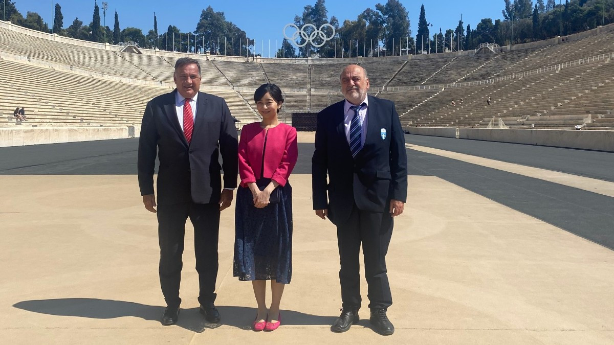 Princess Kako of Japan visits Panathenaic Stadium
