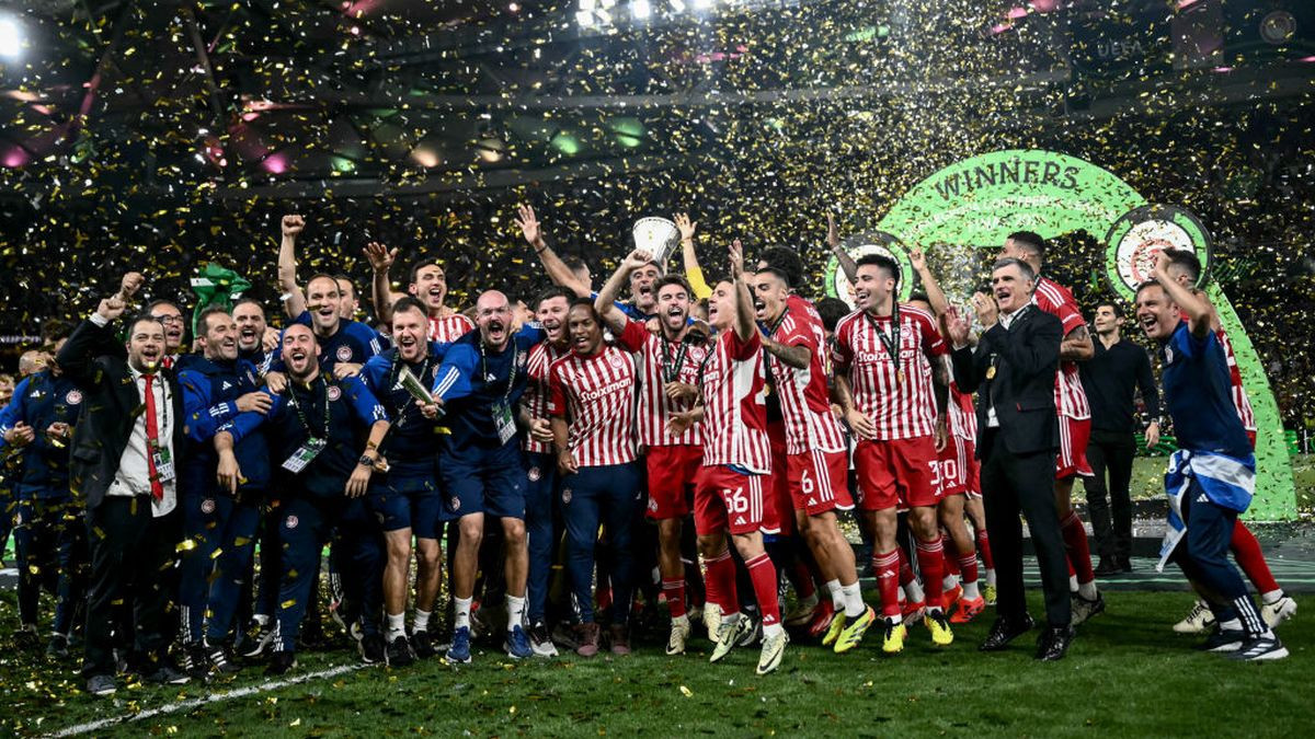 Olympiakos win Europa Conference League in extra time