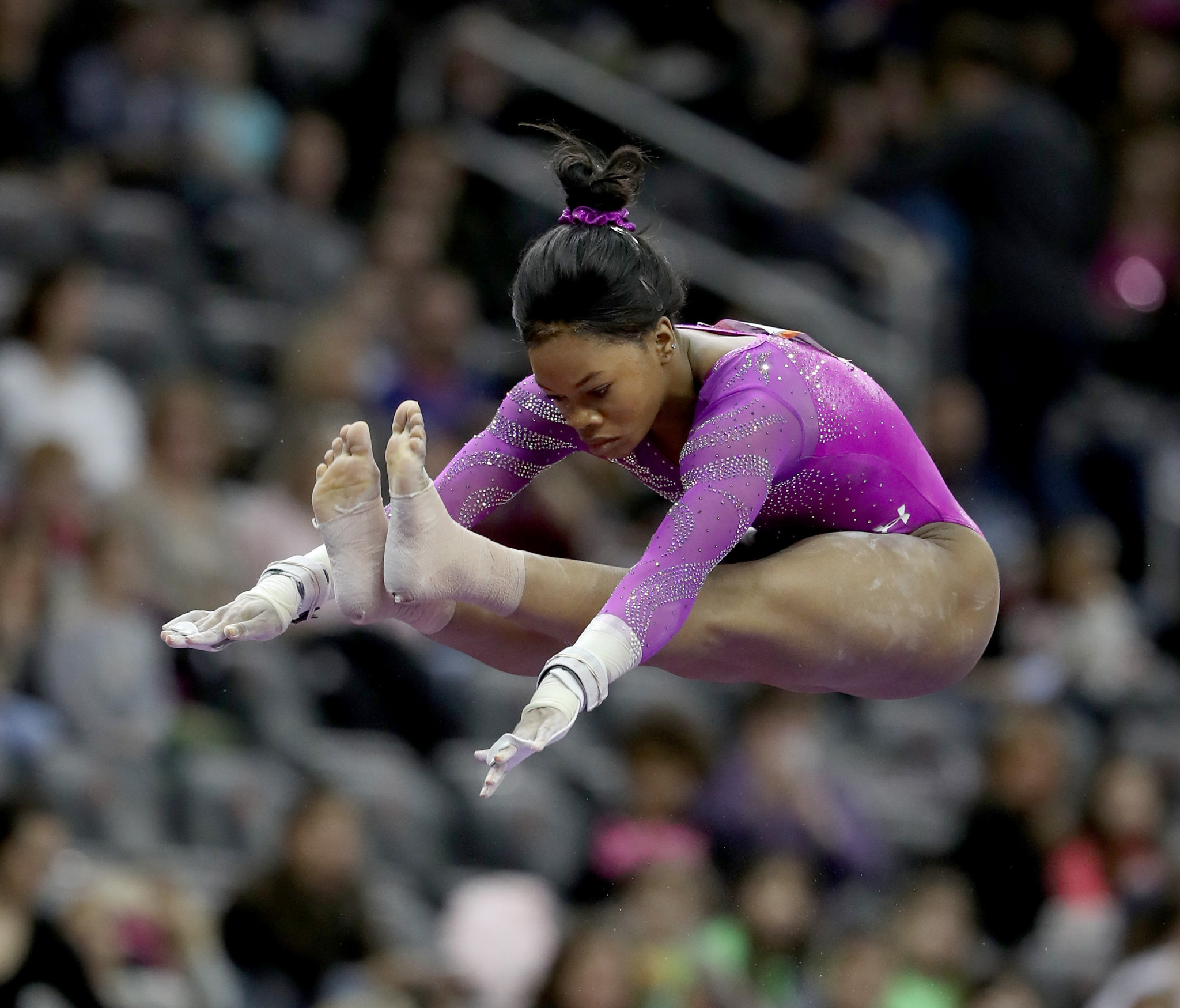 American gymnast Gabby Douglas has been ruled out of the Paris 2024 Olympics due to an ankle injury. GETTY IMAGES