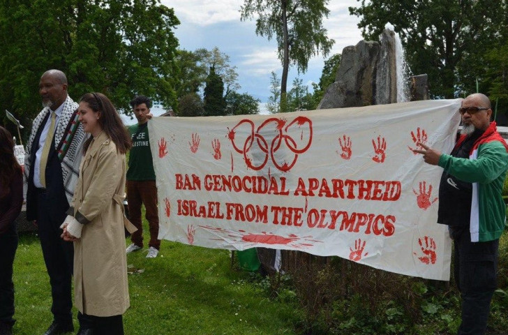 Global Summit for Palestine threatens IOC 'boycott' unless Israel is banned from Olympics. EMF
