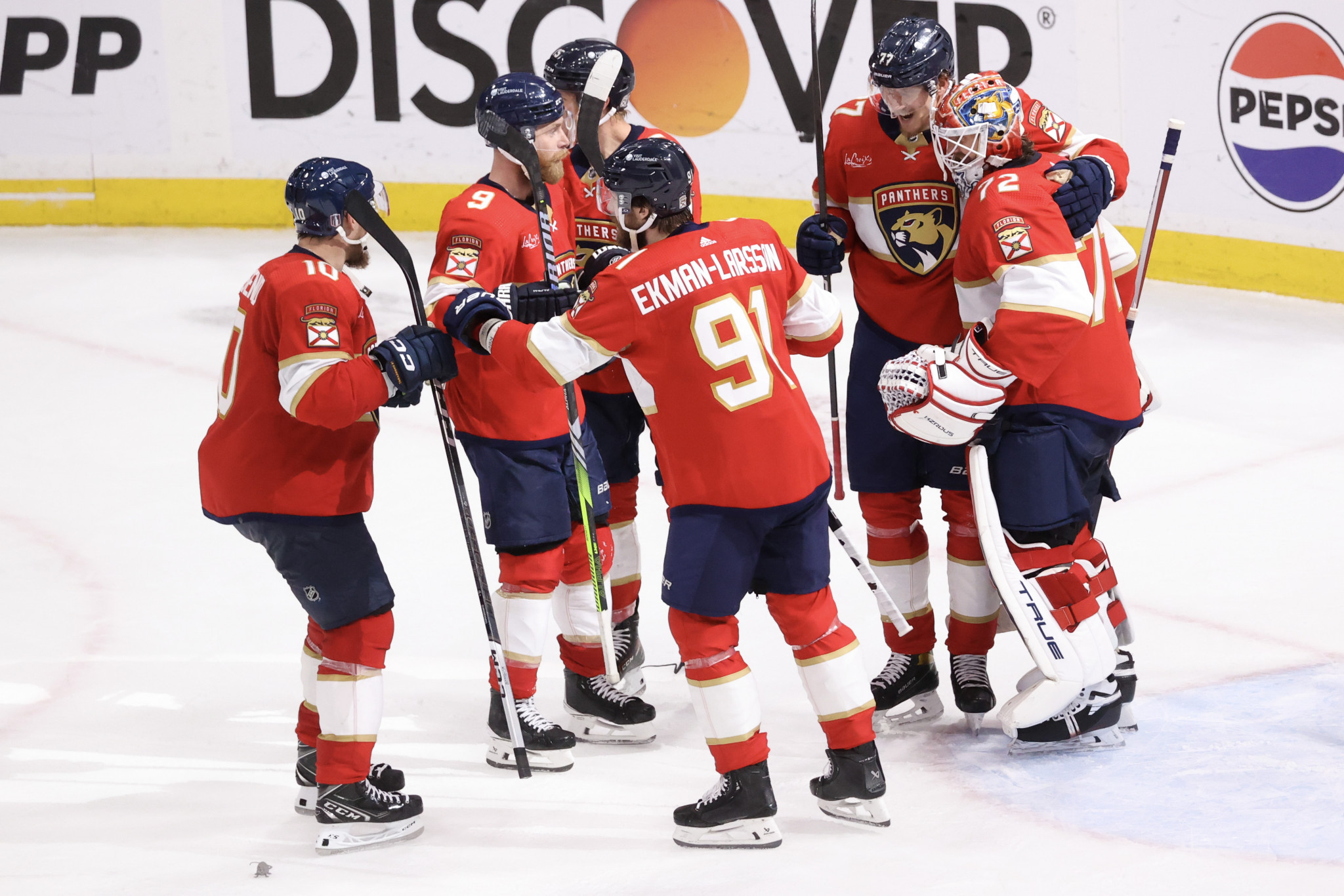 Panthers defeated Rangers 2-1 to reach the Stanley Cup final. GETTY IMAGES