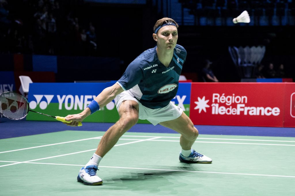 Denmark's Victor Axelsen will miss the Paris Olympic Games due to an ankle injury. GETTY IMAGES
