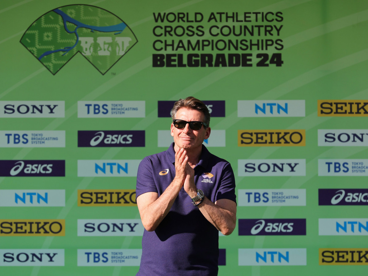 Sebastian Coe presides World Athletics. GETTY IMAGES