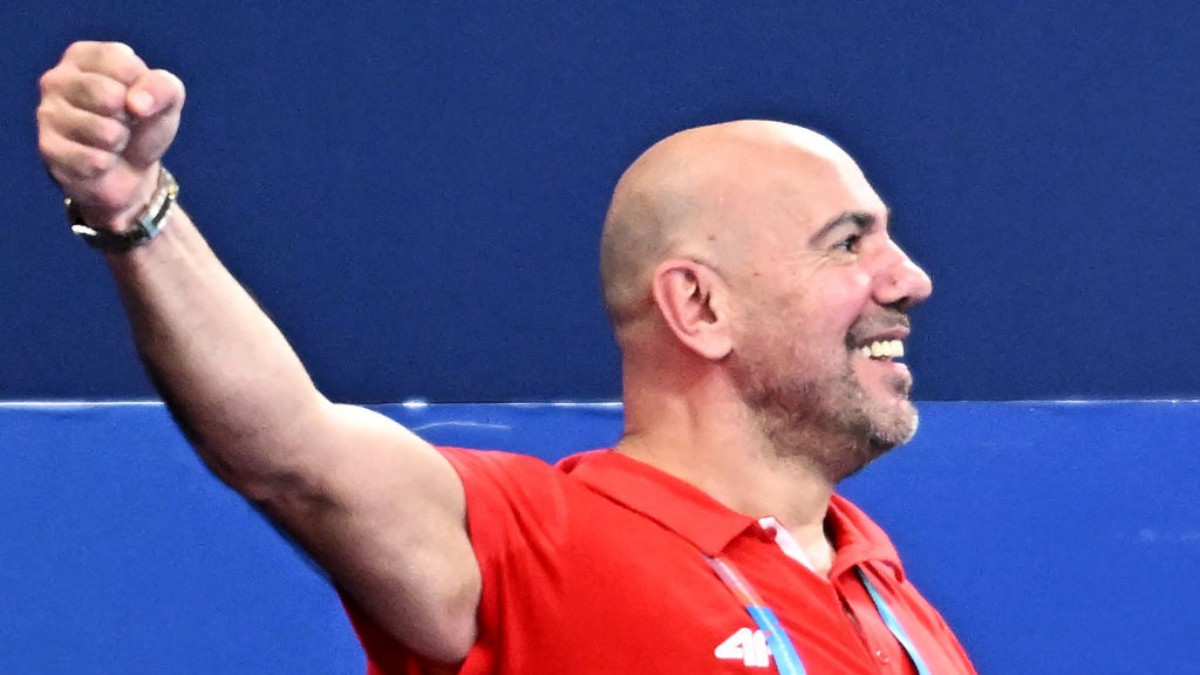 
Ivica Tucak, head coach of the Croatian men's team, celebrates the World Championship in Doha. GETTY IMAGES