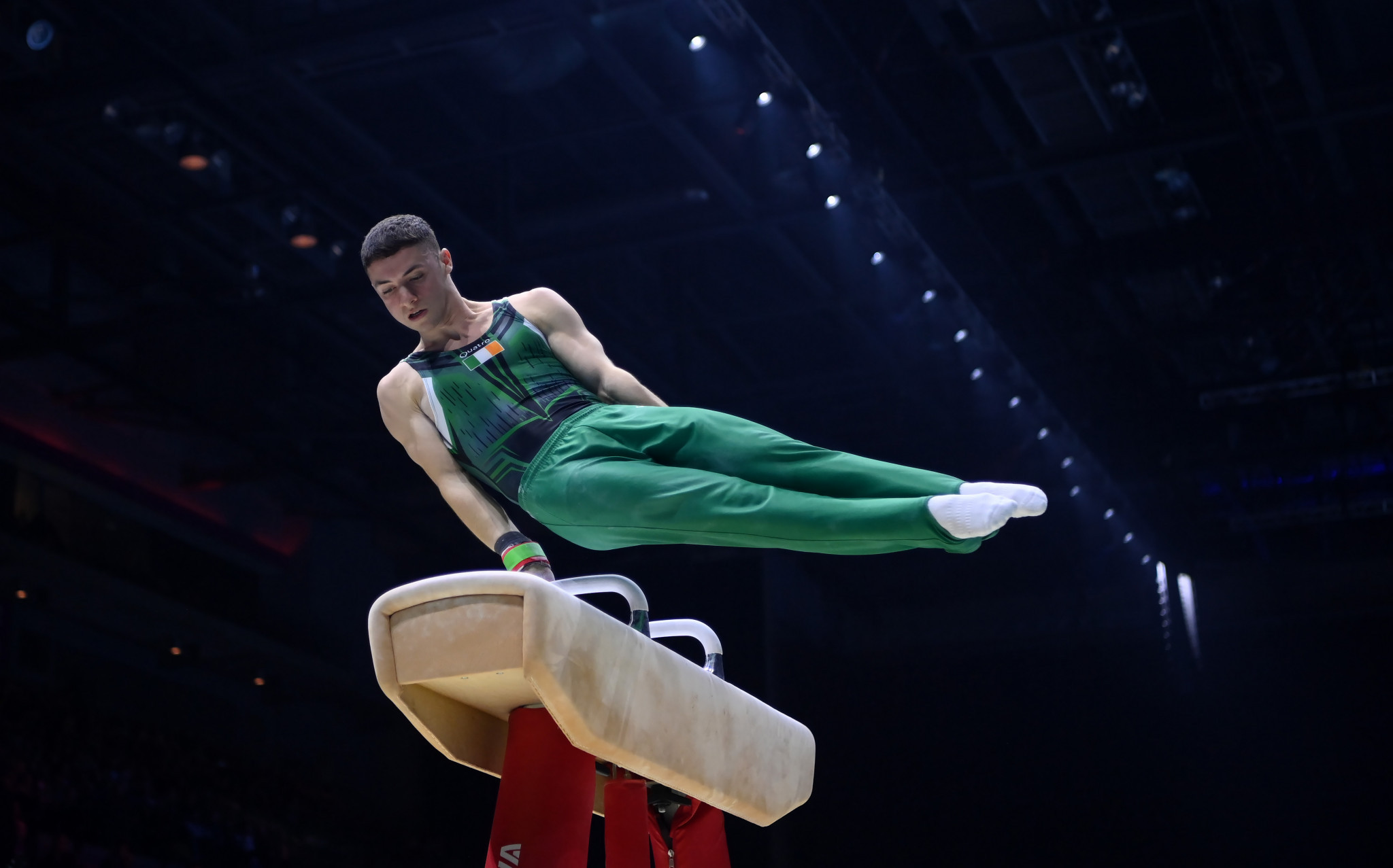 Gymnast Rhys McClenaghan is looking to come up trumps for Team Ireland at Paris 2024. GETTY IMAGES