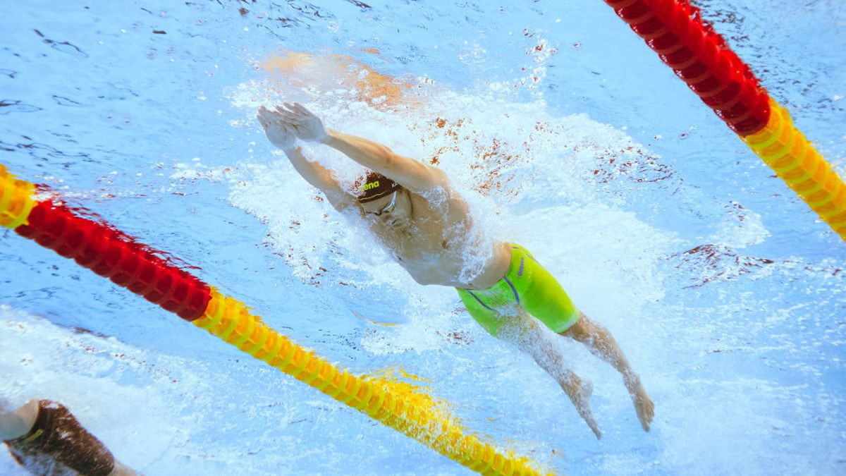 Arno Kamminga competes during the 2024 World Aquatics Championships in Doha on 11 February 2024. GETTY IMAGES