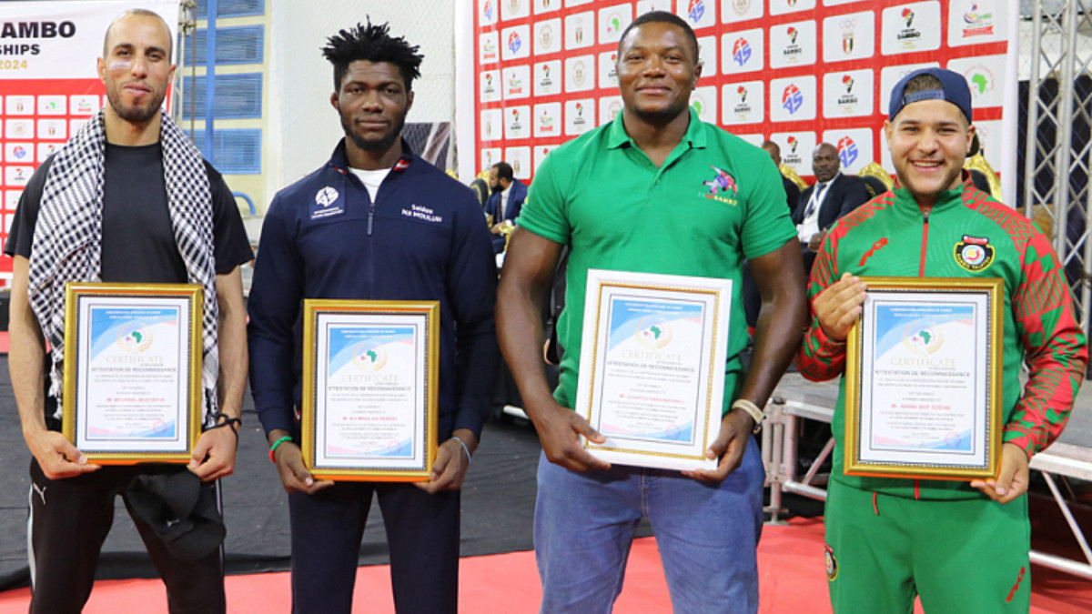 Ceremony honoring African sambists held in Egypt
