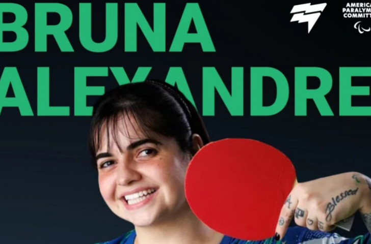 Table tennis player Bruna Alexandre to compete in Paris 2024 Olympic and Paralympic Games. X @ParalympicsAmPC
