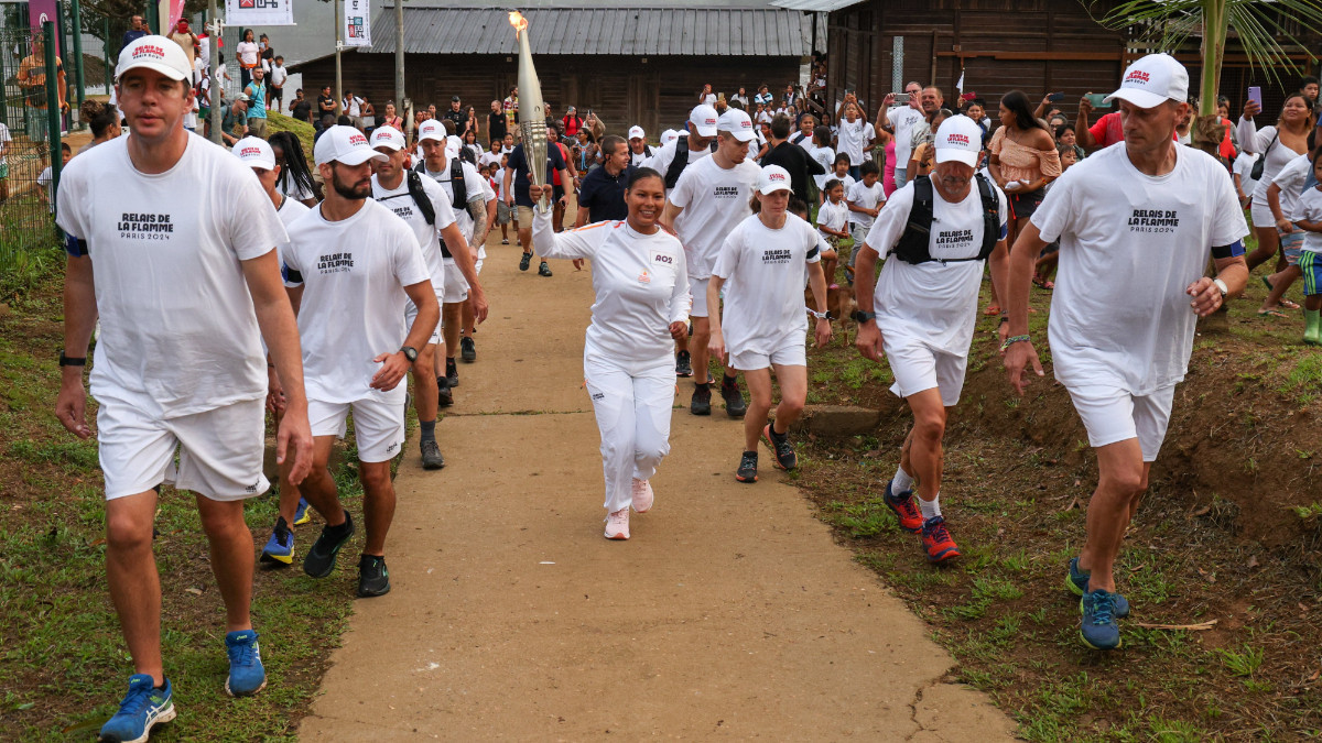 The Olympic Torch brought pride and celebration to French Guiana. PARIS 2024