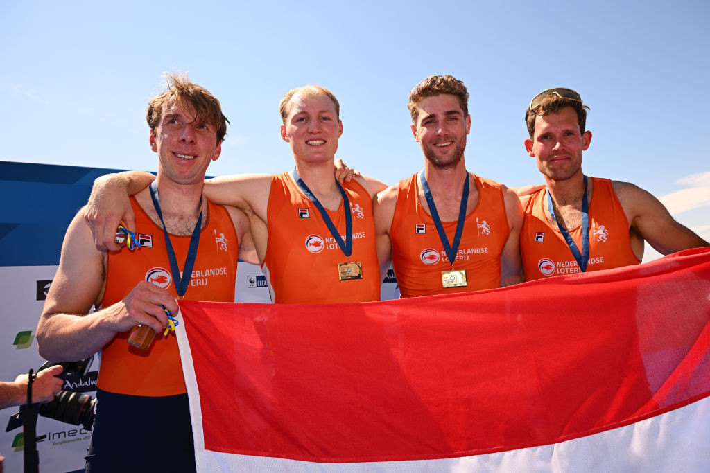 The Netherlands leads the 2024 World Rowing Cup with England closely behind. GETTY IMAGES