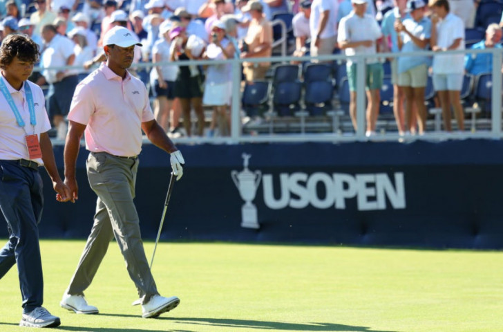 Tiger Woods is among the favourites on the eve of the 124th US Open. GETTY IMAGES