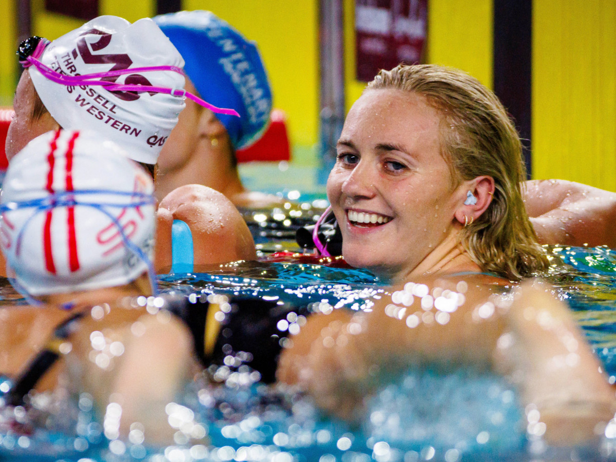 Ariarne Titmus is ready to pursue the 200-400-800 swimming treble. GETTY IMAGES