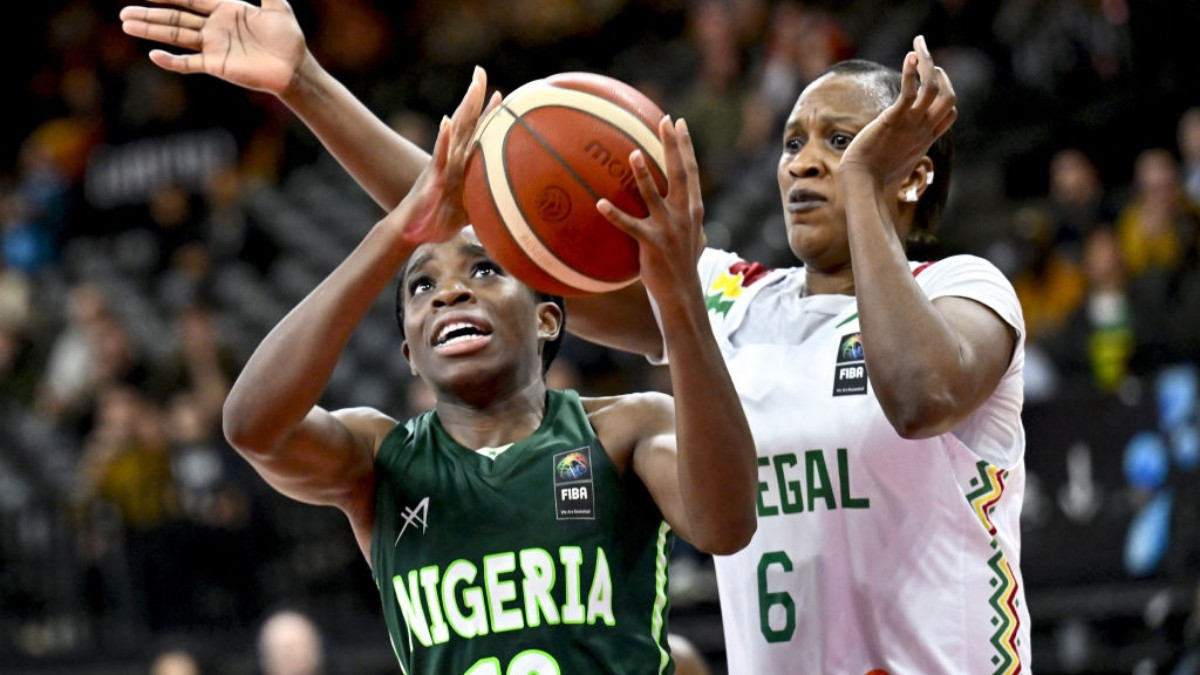 
The women's basketball team in the midst of qualifying for Paris 2024. GETTY IMAGES