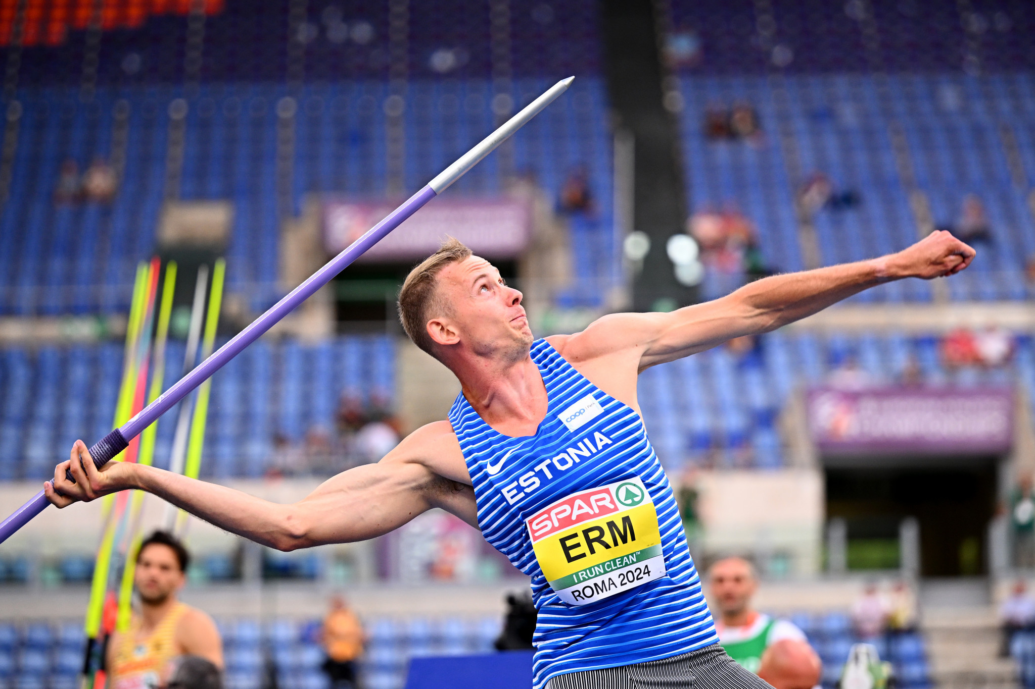 Estonian ace Johannes Erm secured Decathlon gold at the 2024 European Championships in Rome. GETTY IMAGES