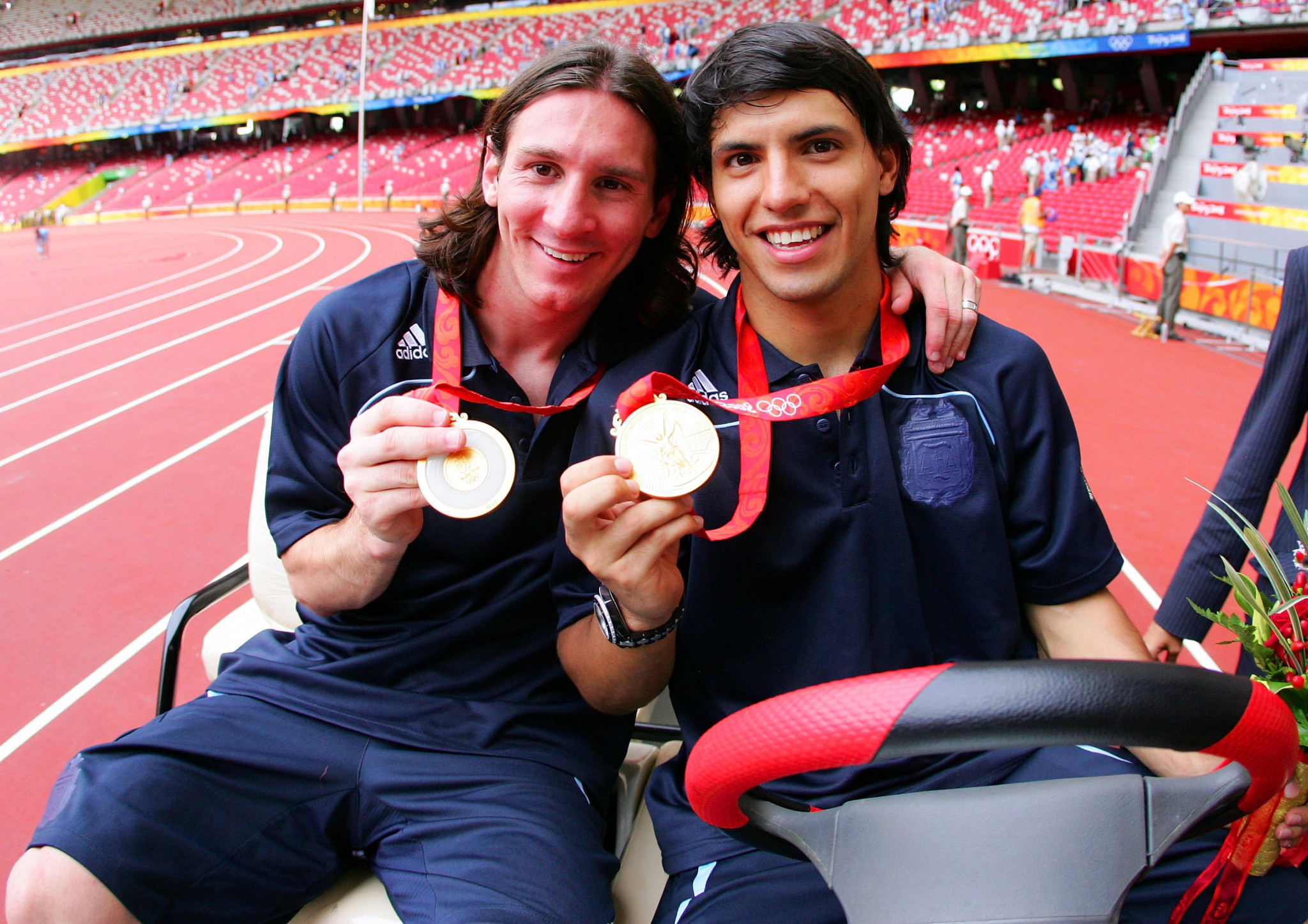 Messi previously got his hands on a gold medal at the 2008 Olympic Games in Beijing. GETTY IMAGES