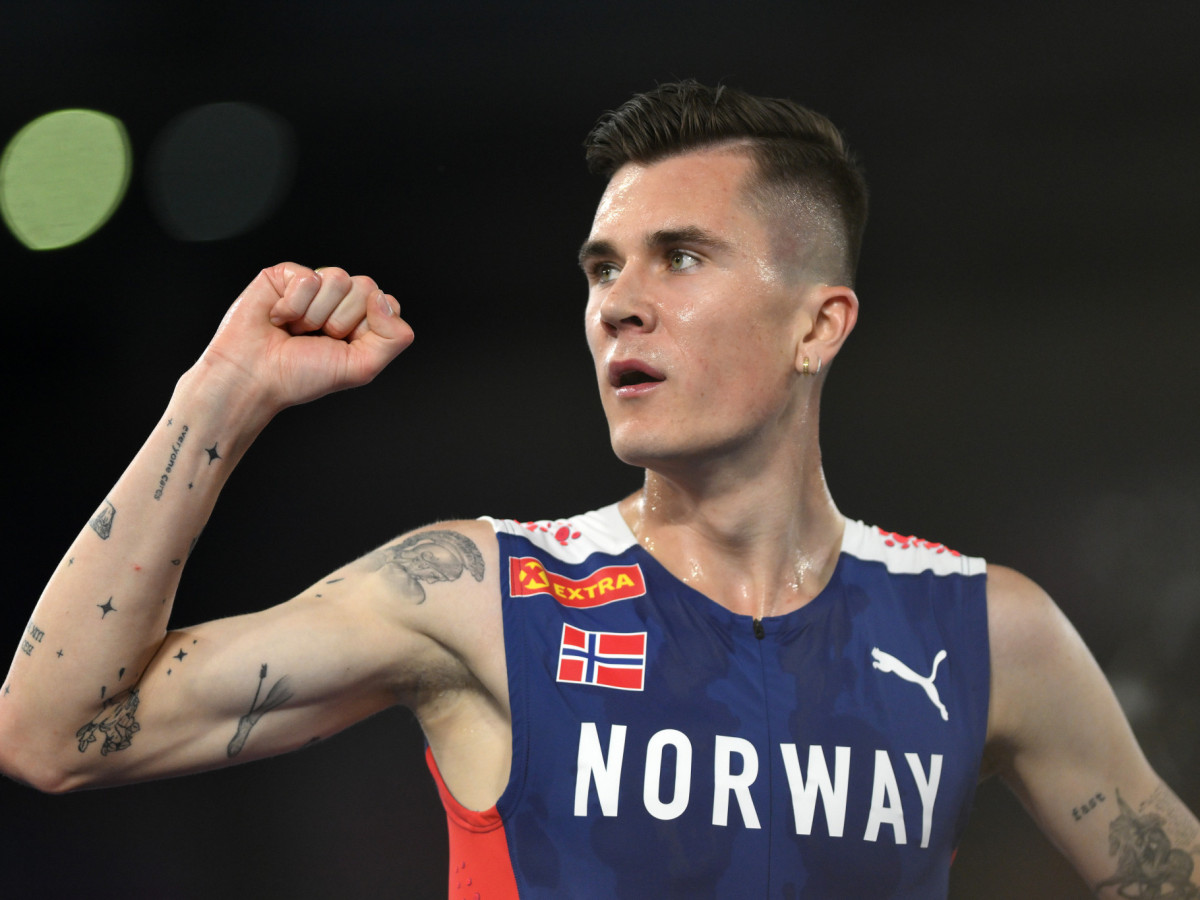 Jakob Ingebrigtsen became the most successful male European athlete in Rome on Wednesday. GETTY IMAGES