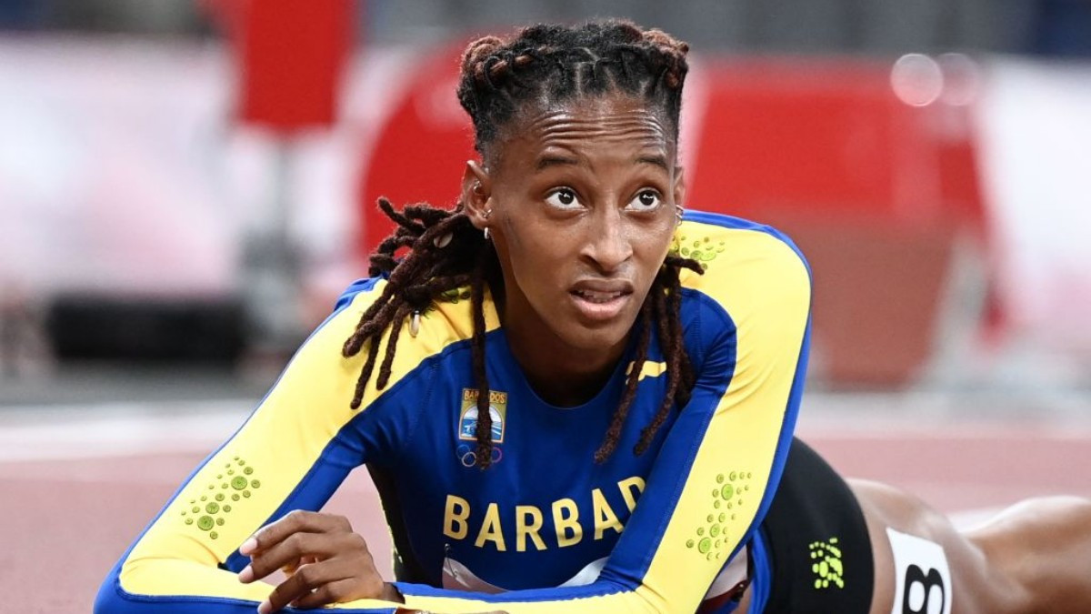 The Olympic athlete from Barbados, Sada Williams. GETTY IMAGES