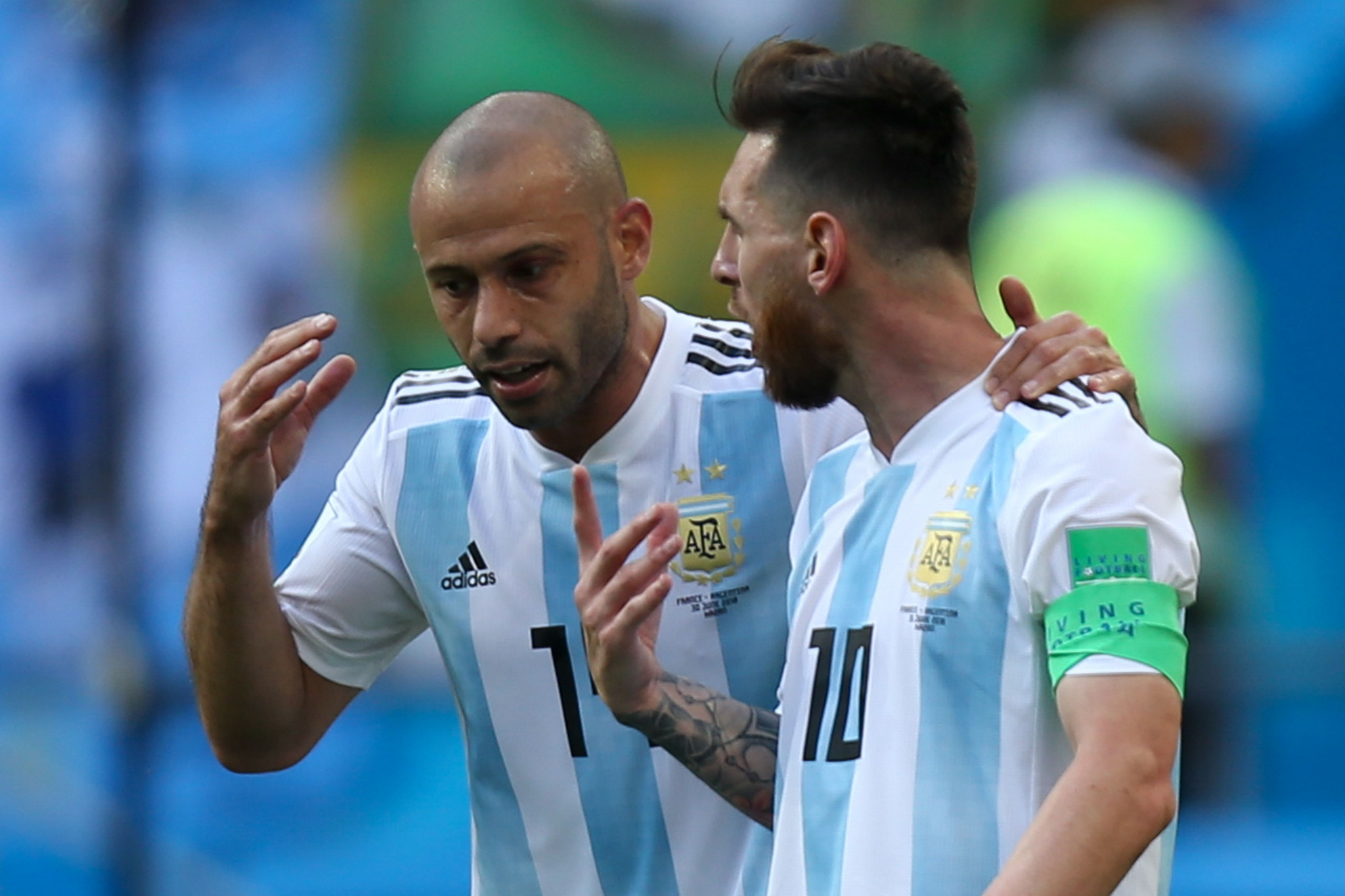 Argentina under 23 coach Javier Mascherano was hopeful Messi would skipper the side at the 2024 Paris Olympics. GETTY IMAGES