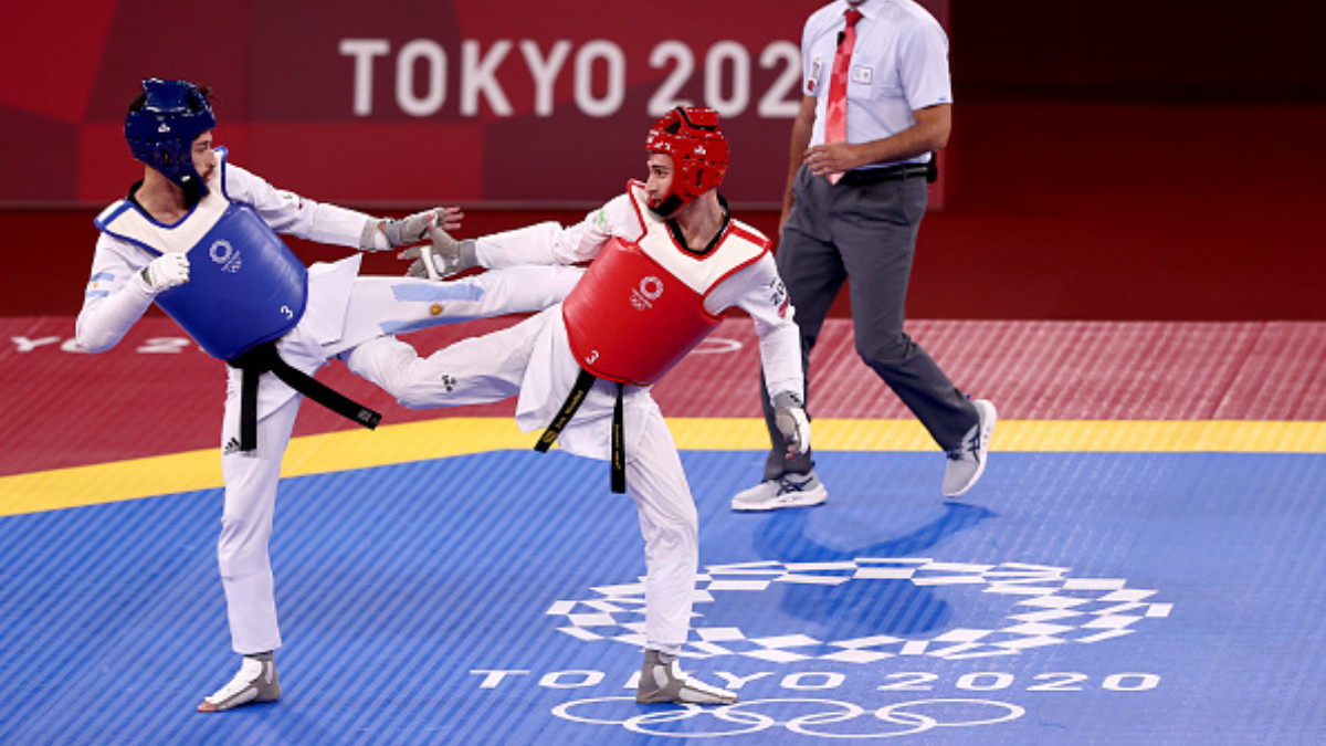 Woolley lost to Argentina's Lucas Guzman in the opening round of the Tokyo 2020. GETTY IMAGES