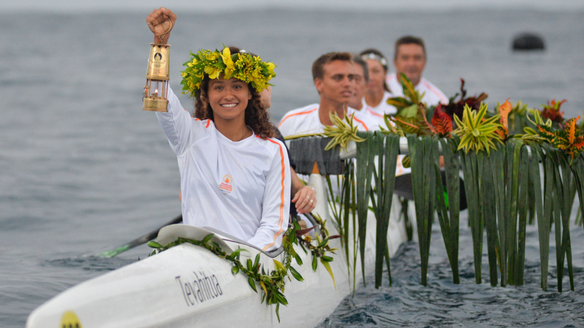 The Olympic Torch arrived in French Polynesia, approximately 15,700 km from Paris. PARIS 2024