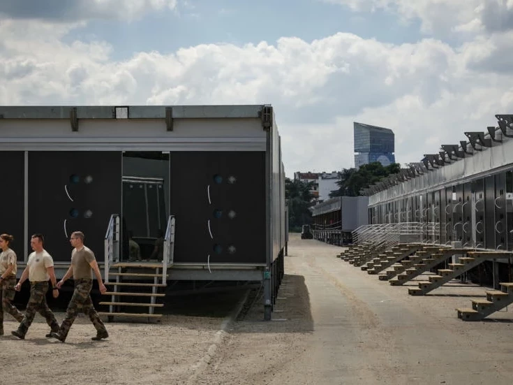Paris 2024: France builds huge army camp to house security forces