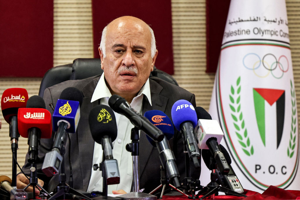 Jibril Rajoub said in a press conference that  "the Israelis lost their legal right and moral right to attend" the Games. GETTY IMAGES
