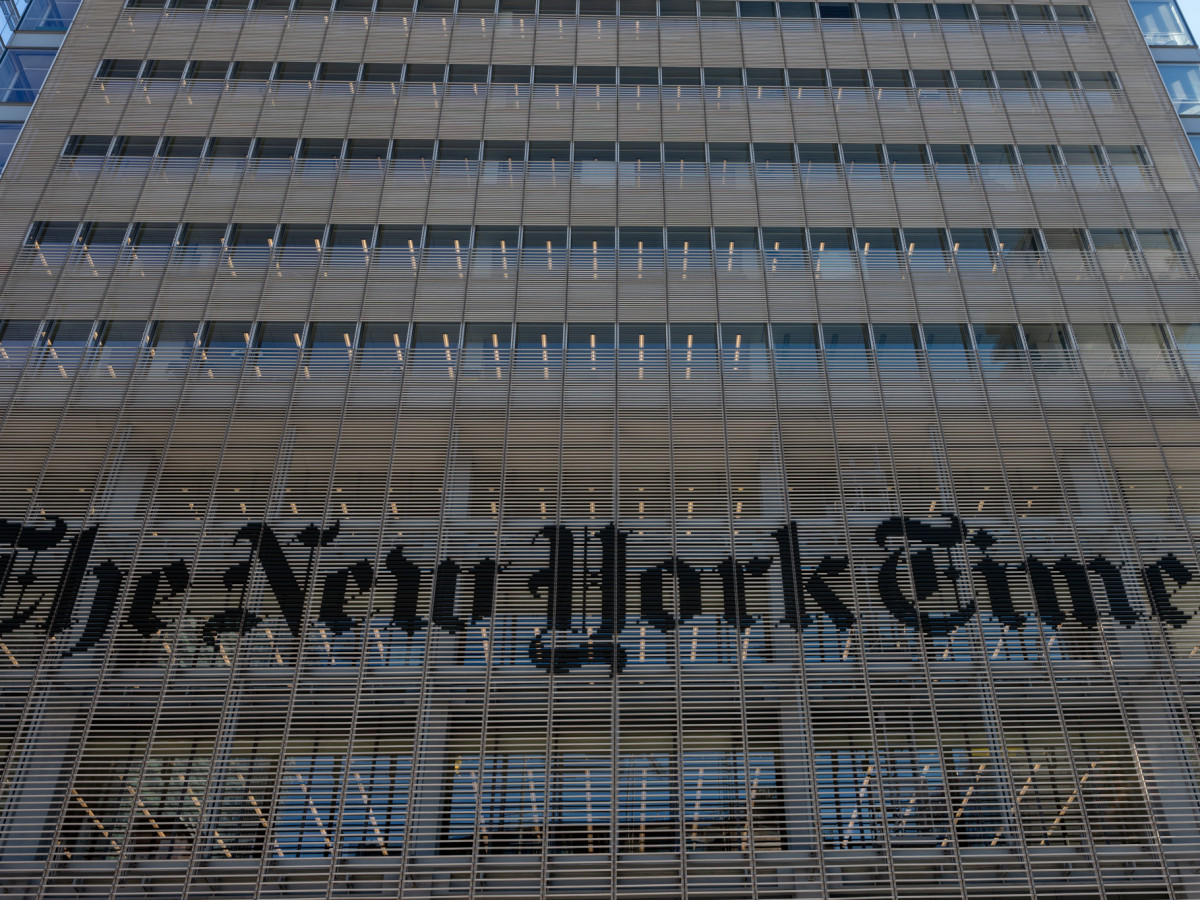 The New York Times building. GETTY IMAGES