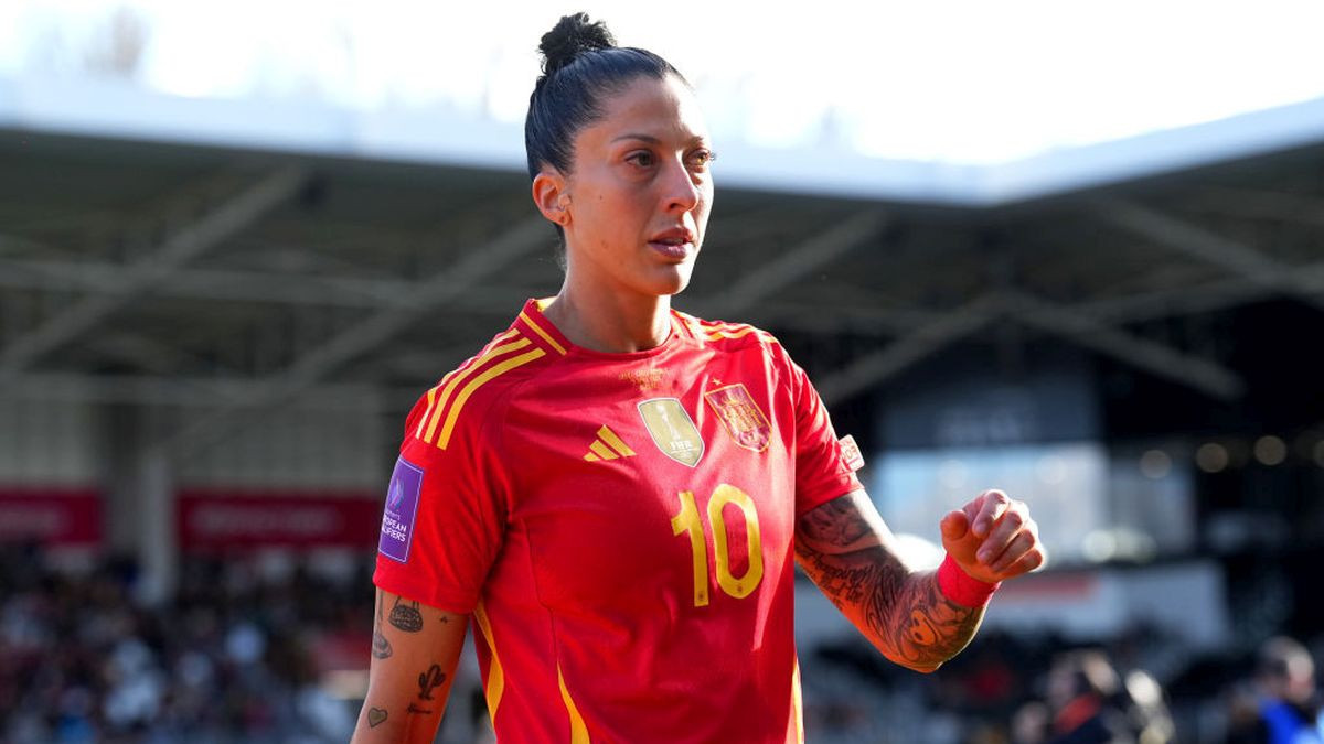 Jennifer Hermoso of Spain looks on during the UEFA Women's EURO Qualifier match between Spain and Czech Republic on April 2024 in Burgos. GETTY IMAGES