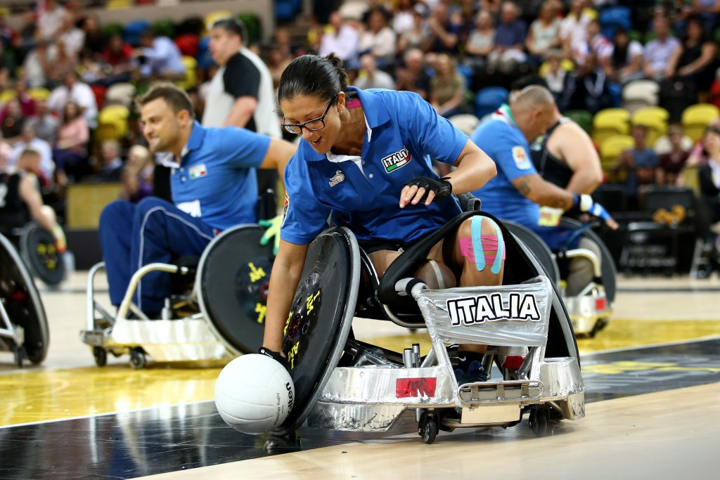 Monica Contrafatto also competes for Italy in wheelchair rugby