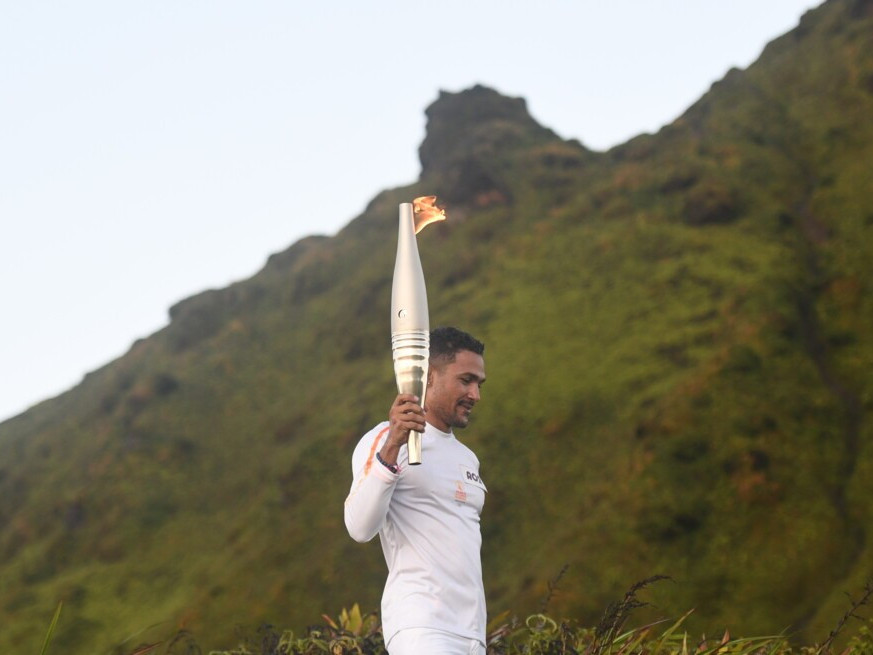The Olympic Torch made its way back to mainland France on stage 34 of the relay. OLYMPICS.COM