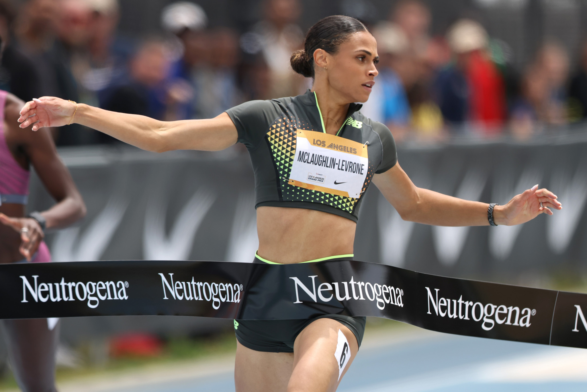 Sydney McLaughlin-Levrone is focussing on the 400m hurdles which she looks to defend at Paris 2024. GETTY IMAGES