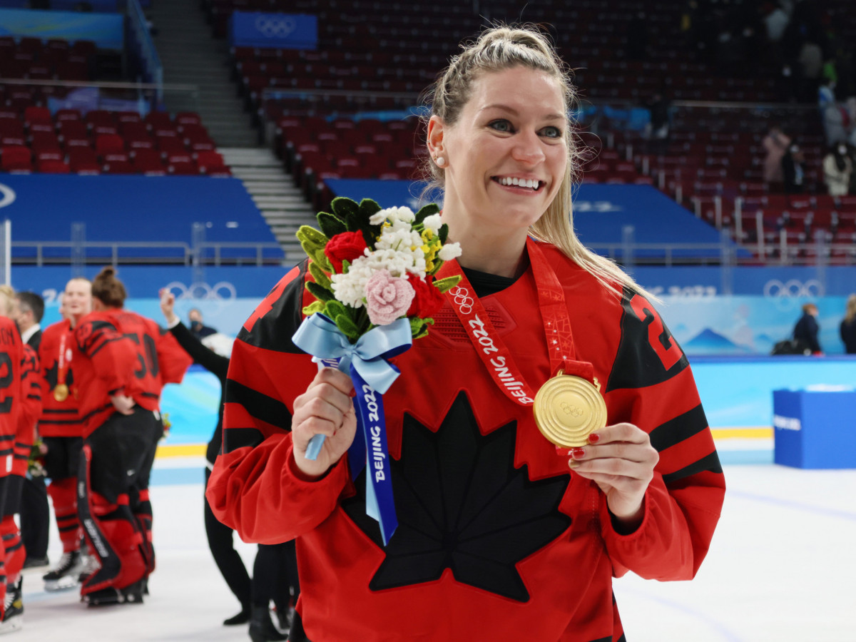 Natalie Spooner was voted the International Ice Hockey Federation's (IIFH) Female Player of the Year on Tuesday. GETTY IMAGES