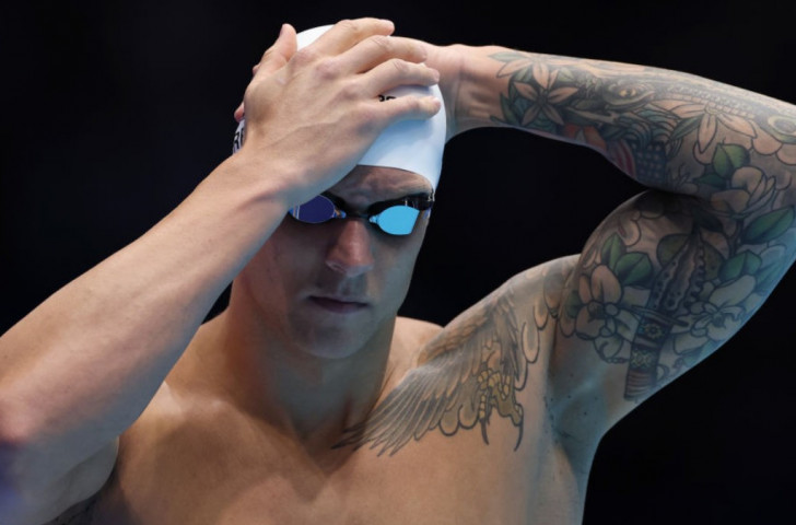 Caeleb Dressel will not defendING his Olympic 100m freestyle title at Paris 2024. GETTY IMAGES