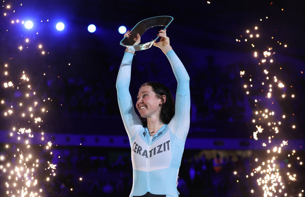 Katie Archibald will miss the Paris 2024 Games after suffering a double leg break. GETTY IMAGES