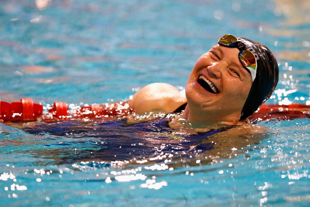 Kazakhstan’s Zulfiya Gabidullina sliced nearly a second off the women’s 50m freestyle S3 world record to take Open gold at the IPC European Open Championships ©Getty Images