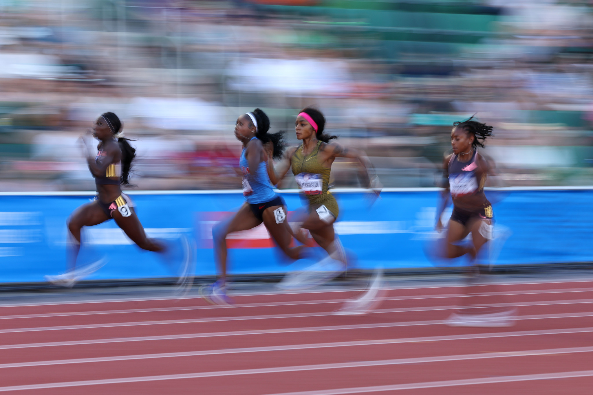 Richardson was the fastest qualifier for Saturday's 100m semi-finals. GETTY IMAGES