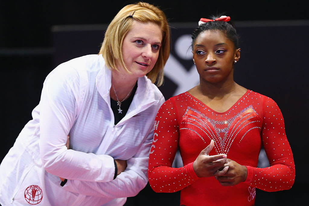 Former Olympic coach Aimee Boorman is one of the co-founders of Global Impact Gymnastics Alliance, which aims to provide more professional opportunities to gymnasts past their NCAA and Olympic careers. GETTY IMAGES