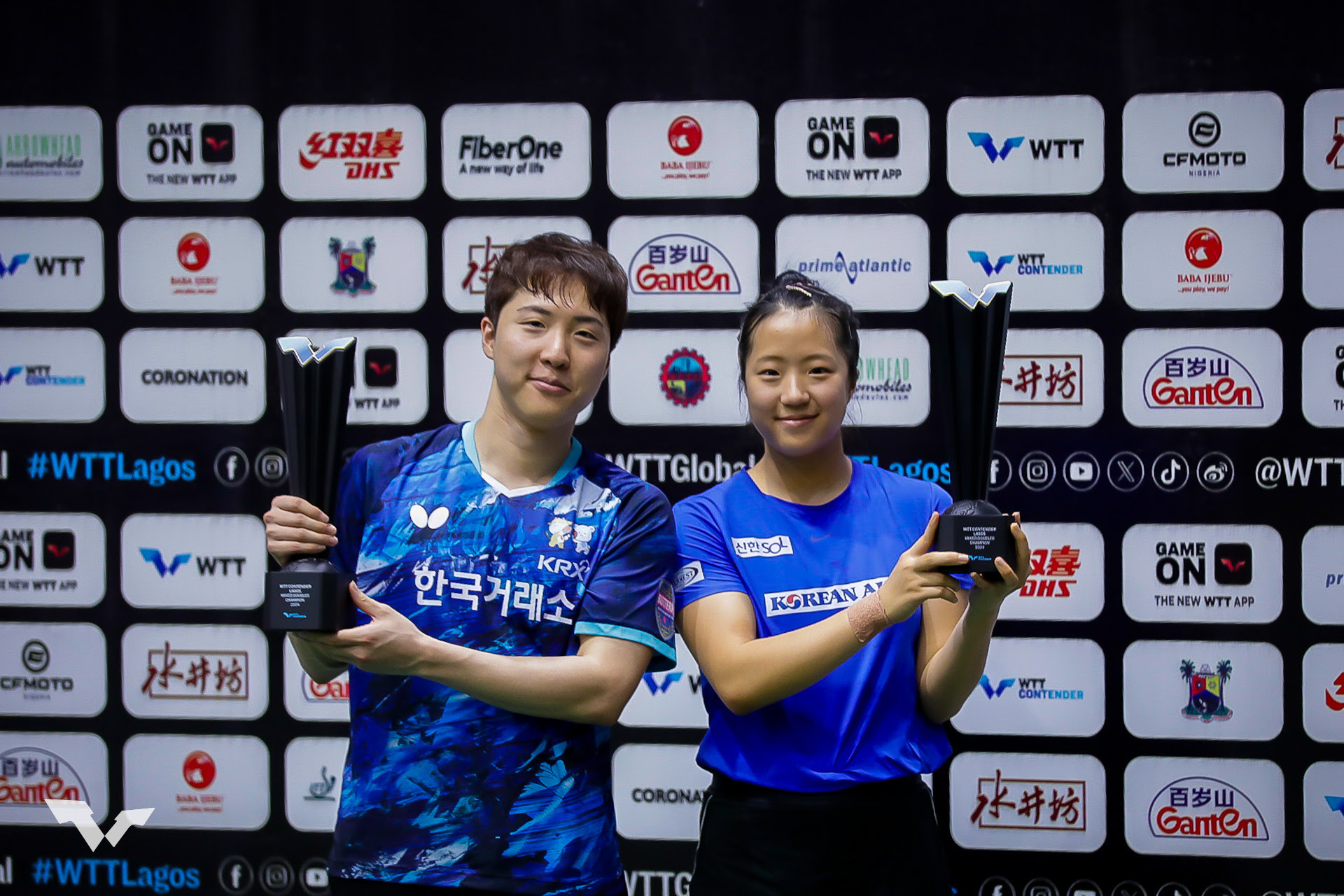 Another win for the Korean pair Shin Yubin and Lim Jonghoon who will be heading to the Paris Olympics together. WTT CONTENDER LAGOS