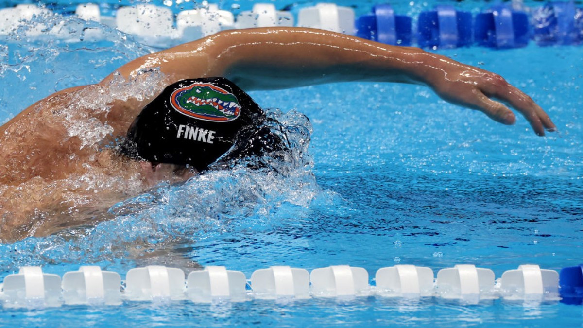 Bobby Finke will defend his Olympic titles in the 800m and 1500m freestyle. GETTY IMAGES