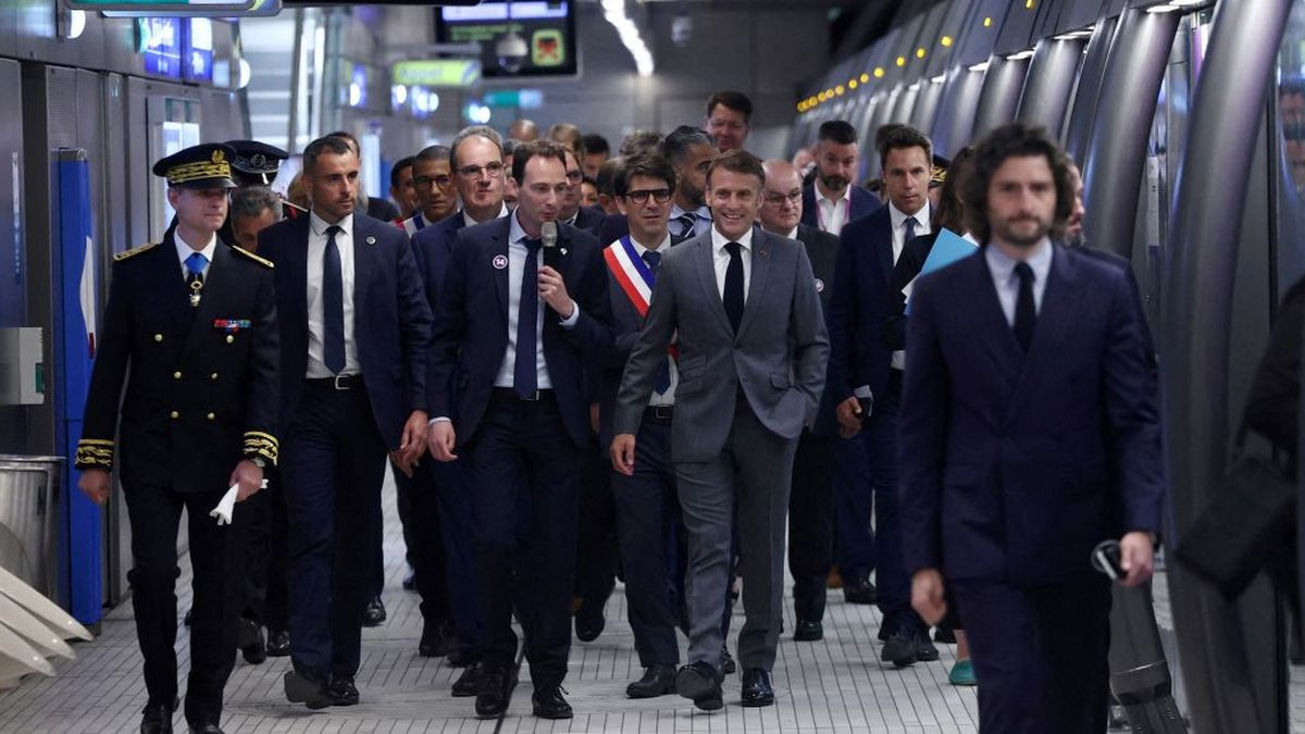 President Macron fulfils his promise to extend metro line 14, although it will cost twice as much instead of being free for ticket holders. GETTY IMAGES