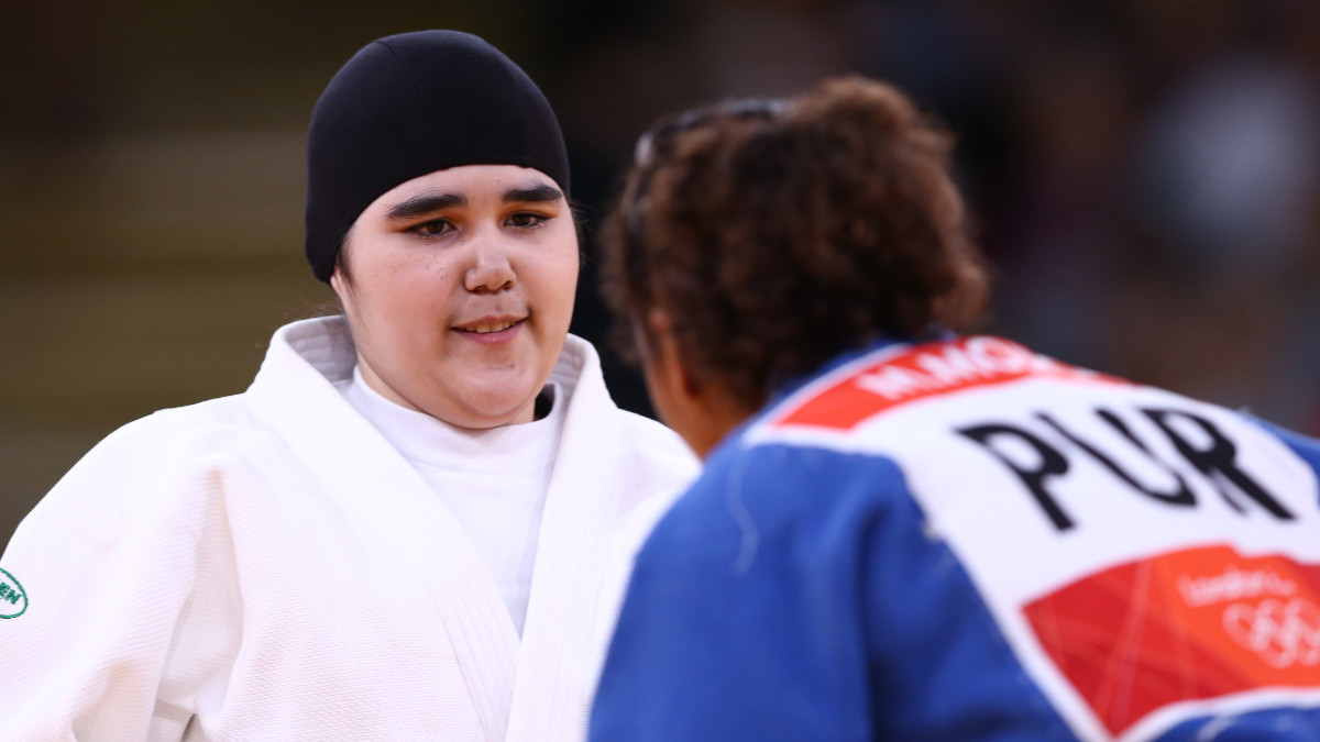 Wojdan Shaherkani became the first Saudi woman to compete at the Olympics. GETTY IMAGES