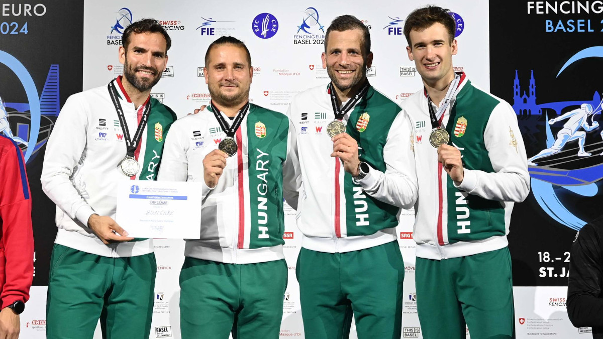 Hungary won gold in the men's Team Sabre competition. FIE