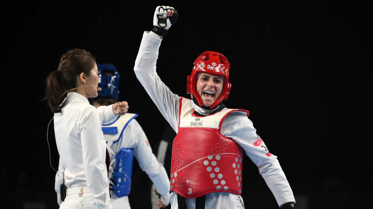 Jordanian taekwondo star Al-Sadeq determined to break new ground at Paris 2024. GETTY IMAGES